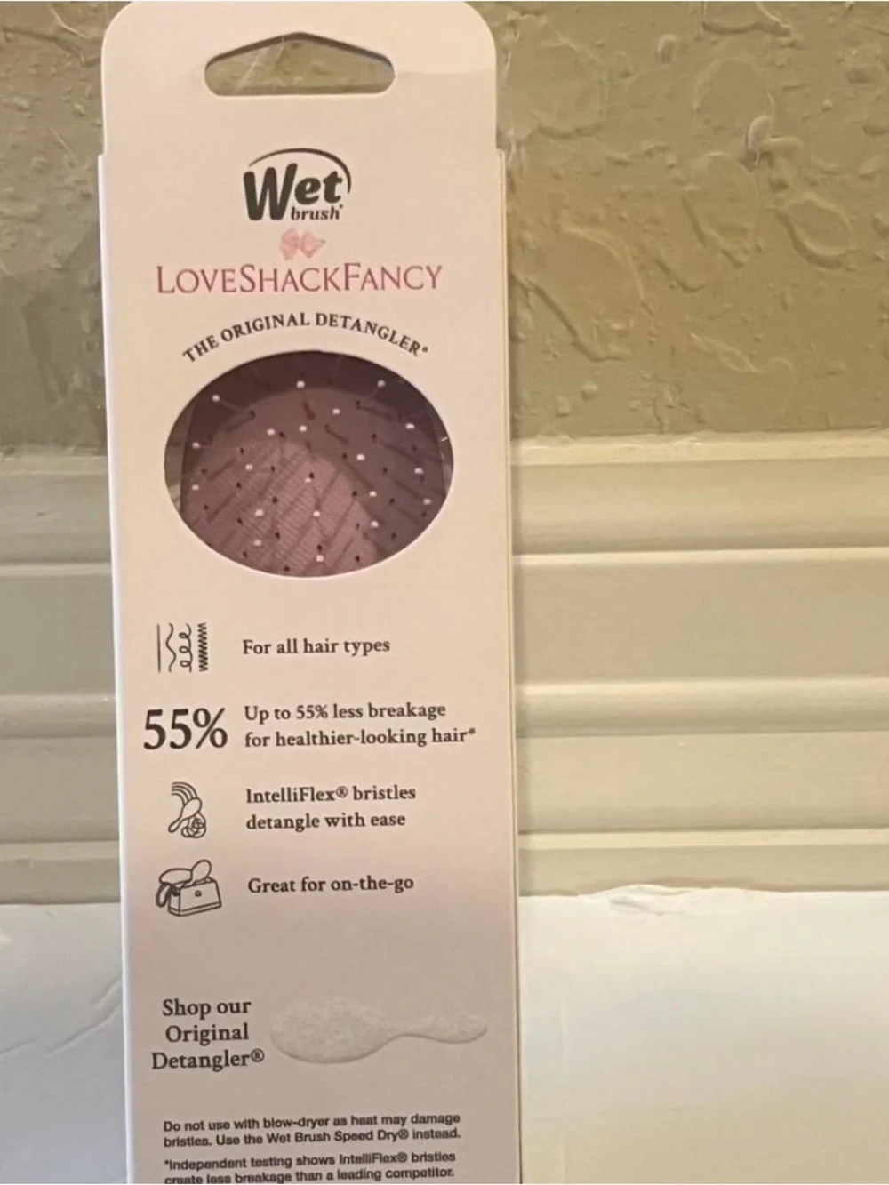 BRAND NEW LoveShackFancy × Wet Brush Mini Detangler | Coquette Bow Chantilly